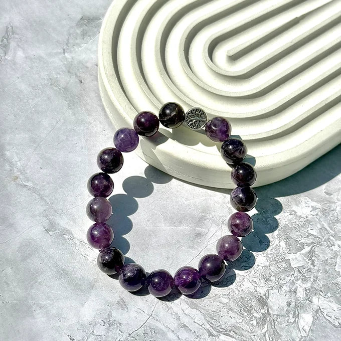 Anti Addiction + Enlightenment Amethyst Bracelet