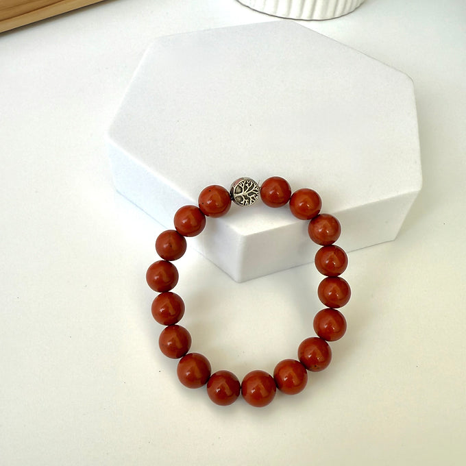 Grounding and Empowering Red Jasper Bracelet
