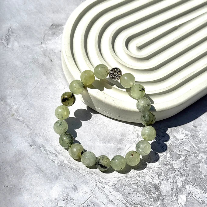 Anti phobia and nightmares Prehnite Bracelet