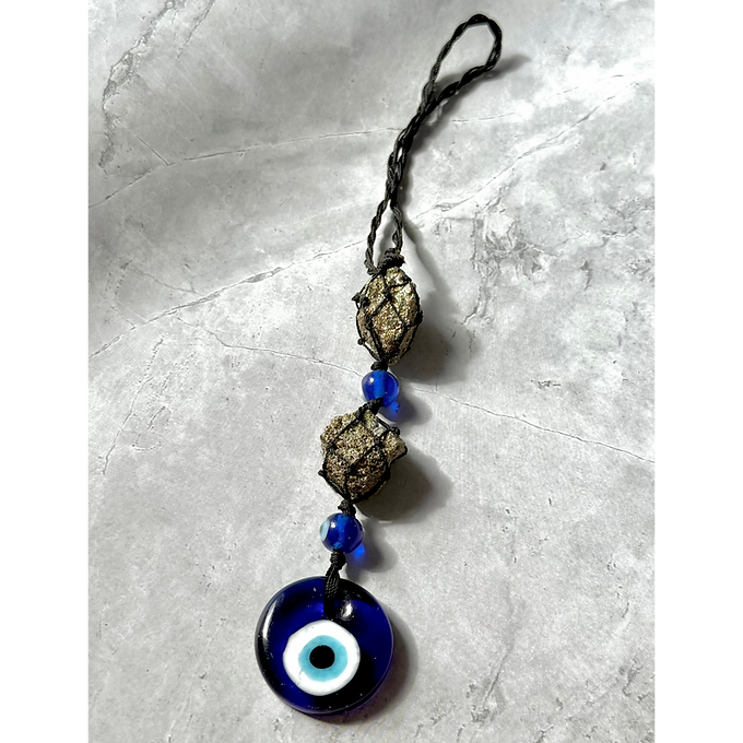 Pyrite Evil Eye Protection Hanger
