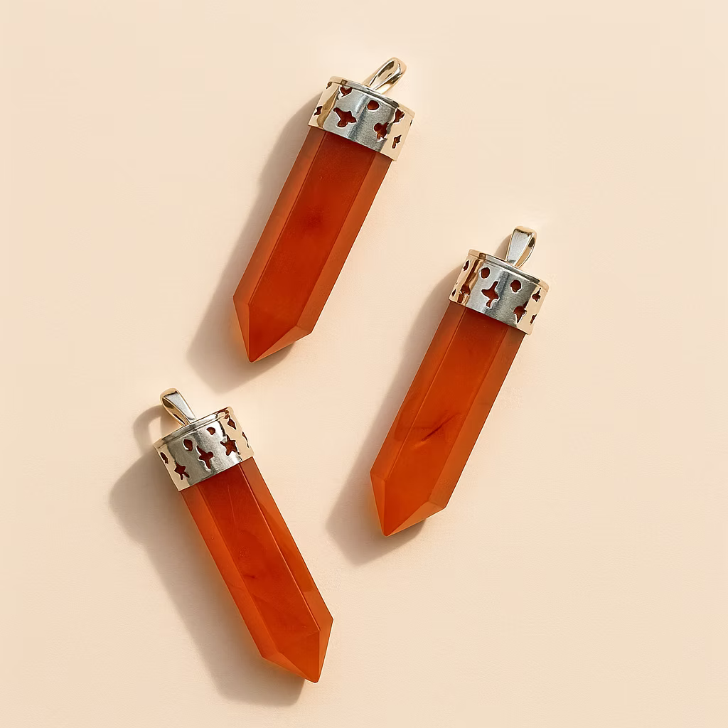 Confidence and Vitality Carnelian Pendant