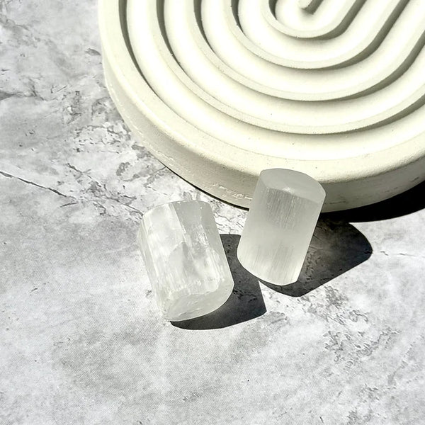 Selenite Tumbles set