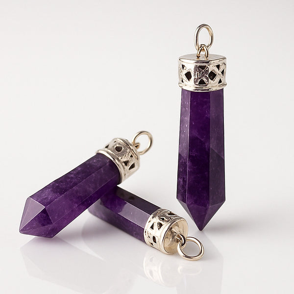 Anti Addiction + Enlightenment Amethyst Pendant