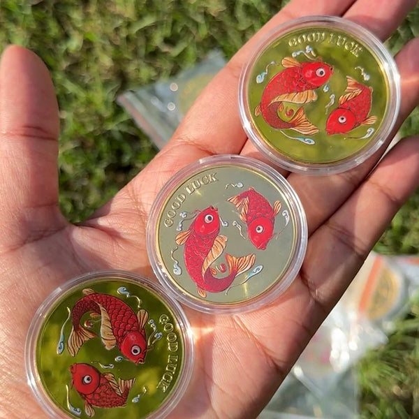 Feng shui Golden good luck coin