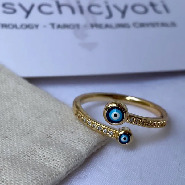 Anti Evil Eye Ring (Adjustable)