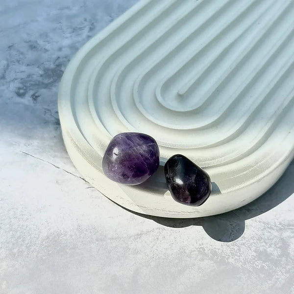 Anti Addiction + Enlightenment Amethyst tumble set