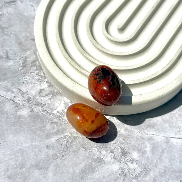Confidence and Vitality Carnelian tumble set