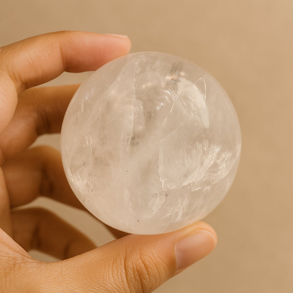 Master Manifestor Clear Quartz sphere