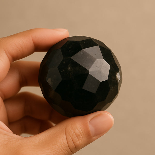 Protection from Black Magic and Evil Eye Black Tourmaline Sphere