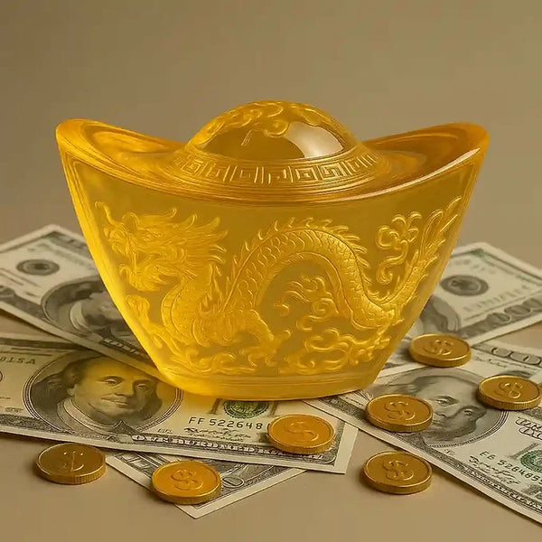 Wealth attractor Feng Shui Dragon Gold Ingot
